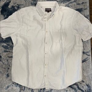 Johnston & Murphy White Casual Button Down Shirt
